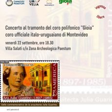 Concerto al tramonto del coro polifonico Gioia presso Villa Salati a Paestum